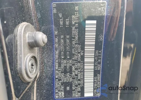 2020 Toyota Sienna Xle from USA, damaged, VIN 5TDDZ3DC0LS239241